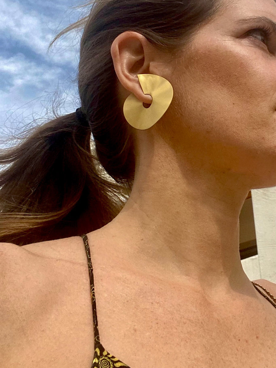 Golden Wave Earrings