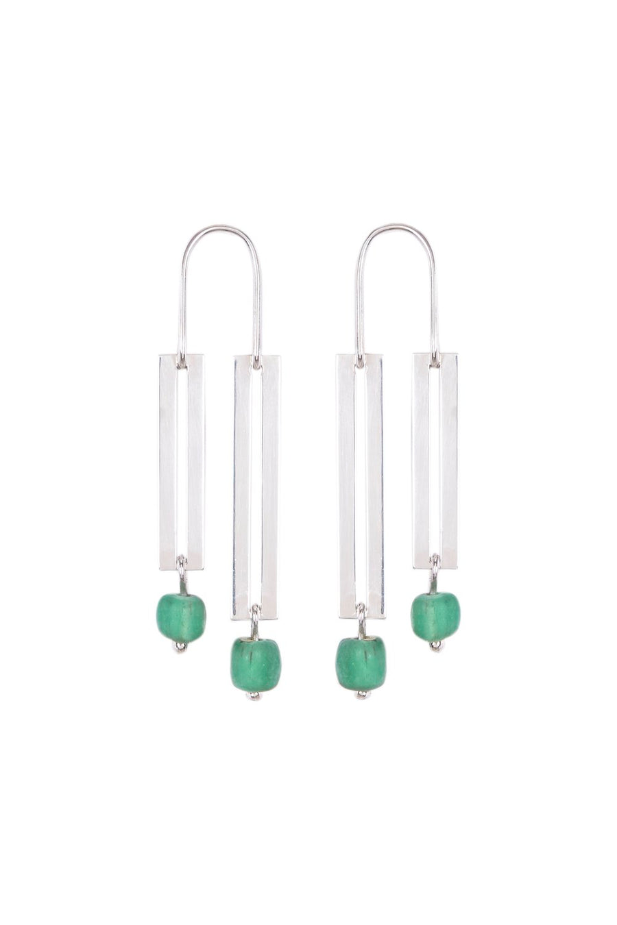 Green Saltpeter Earrings 