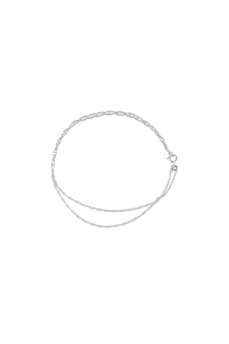 Silver Cord Anklet