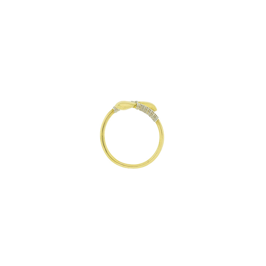 Gold Head Thread Ring